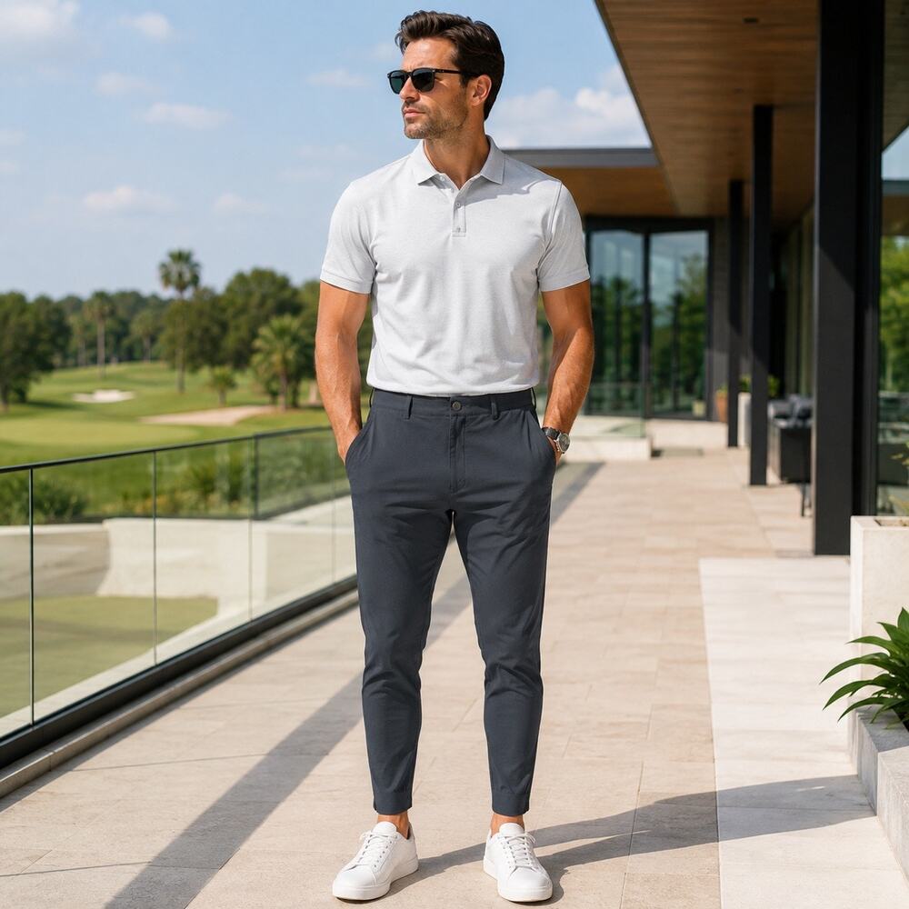 Macade Golf Mens 34 Short Gray Slim Fit Stretch Golf Pants NWT 27.5 Inseam